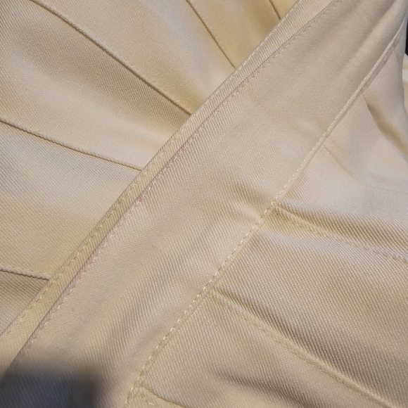 70s Brooks Brothers Pleated Wool Maxi Skirt - Cream (S) - Picture 5 of 10